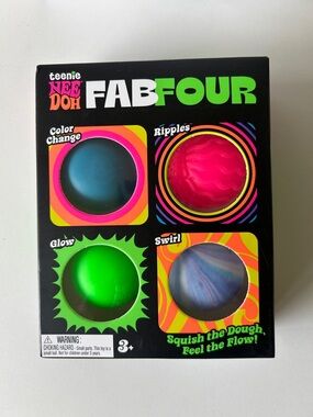 NeeDoh Teenie Fab Four 4-Pack - Assorted Colors